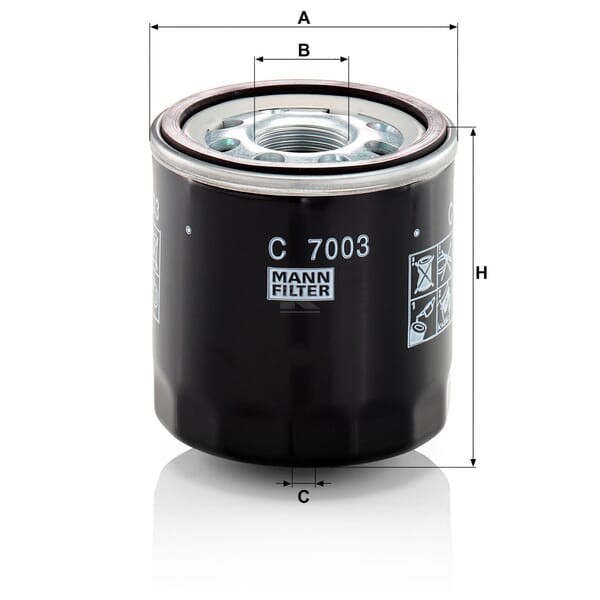 Filtr odpowietrznika C7003 | Exvi