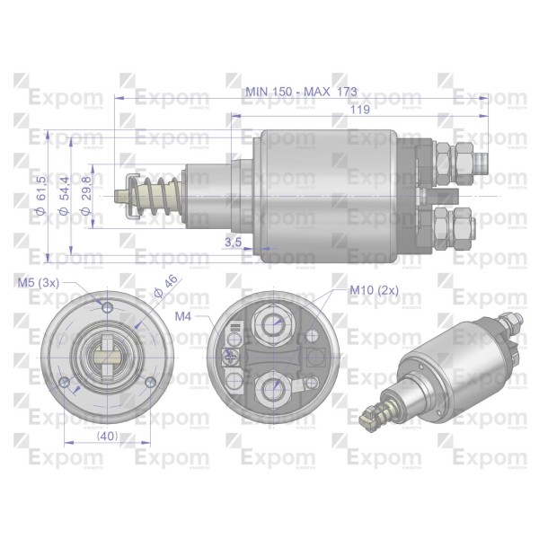 Wyłącznik ( włącznik, elektromagnes ) 0001367038EX | Exvi