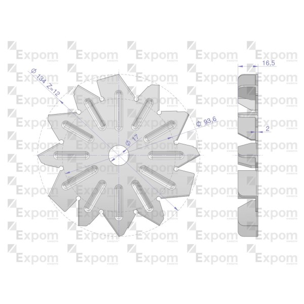 Wentylator alternatora AX230000 AX230008EX | Exvi
