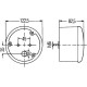 Lampa tylna zespolona, okrągła 12/24V 2SD964169111 | Exvi