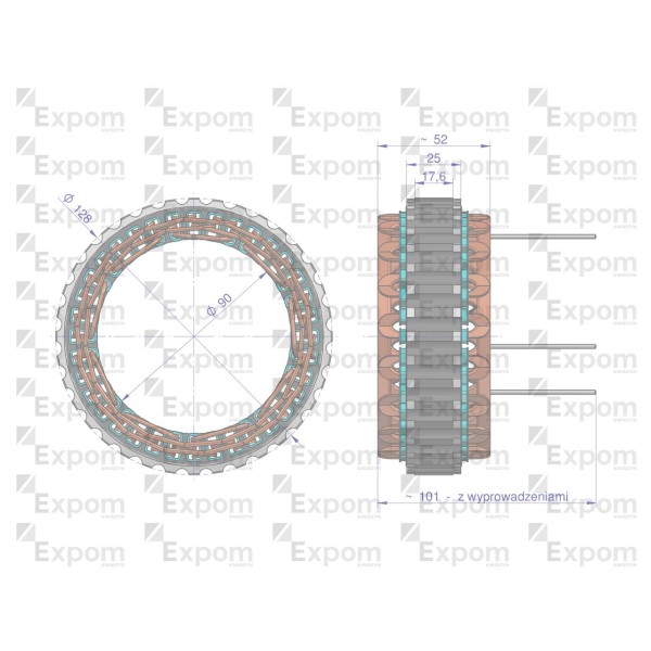 Stojan alternatora AX230000 AX260000EX AX230005EX | Exvi
