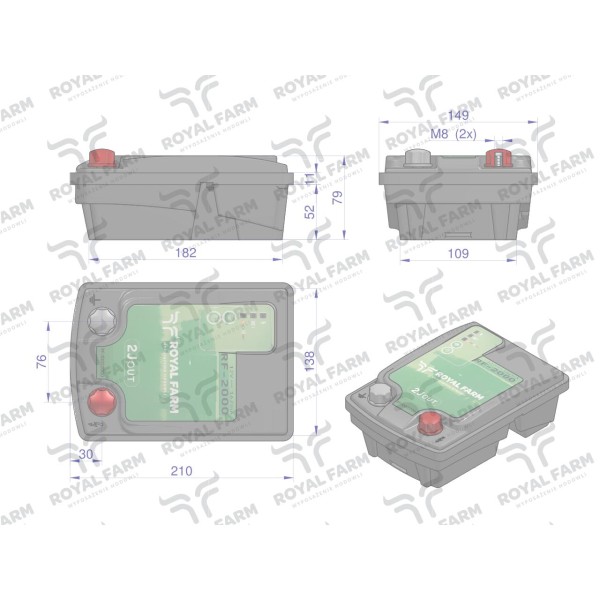Elektryzator 2J bateryjno-sieciowy RF-10022000 | Exvi