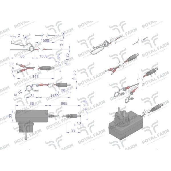 Elektryzator 1J bateryjno-sieciowy RF-10011000 | Exvi