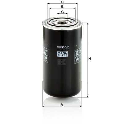 Filtr hydrauliczny Mann&Hummel WD9502 | Exvi