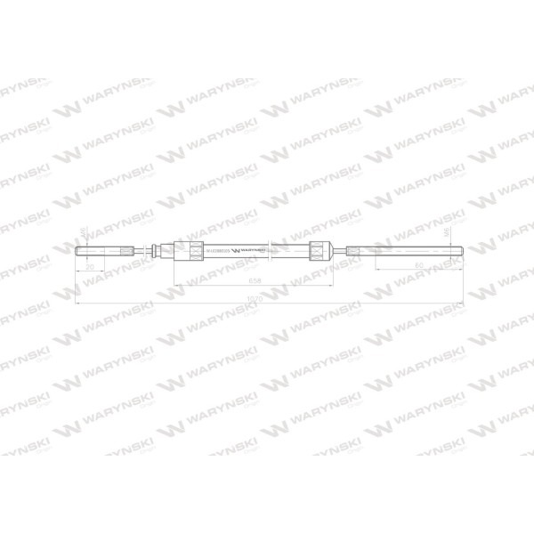 Linka - Hamulec L-1070mm 69112738 ZETOR L02880105 | Exvi