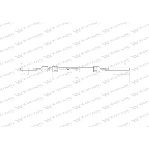 Linka - Cięgno L-645mm 57112730 ZETOR L04887401 | Exvi