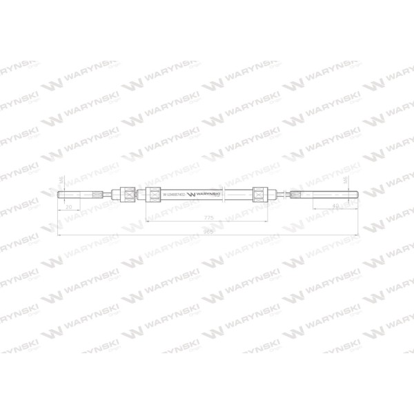 Linka - Zaczep L-965mm 59117515 ZETOR L04887402 | Exvi