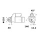 Rozrusznik z reduktorem 12V 4.2kW Z-9 CW Mahle IS1434 | Exvi