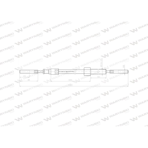 Linka - Hamulec L-1060mm 70112905 ZETOR L02880104 | Exvi
