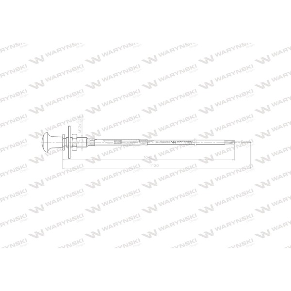 Linka - Rozdzielacz napędu L-1120mm L05881002 | Exvi