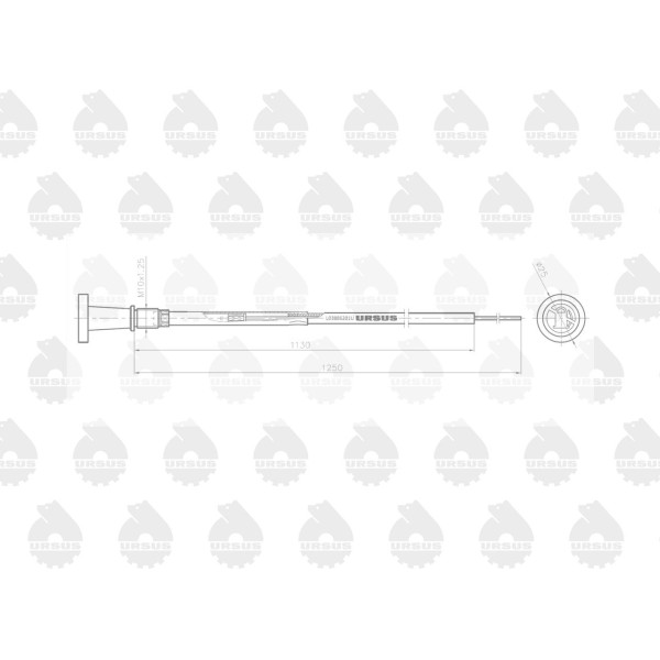 Linka - Gaszenie silnika L-1250mm C-360 L03886201U | Exvi