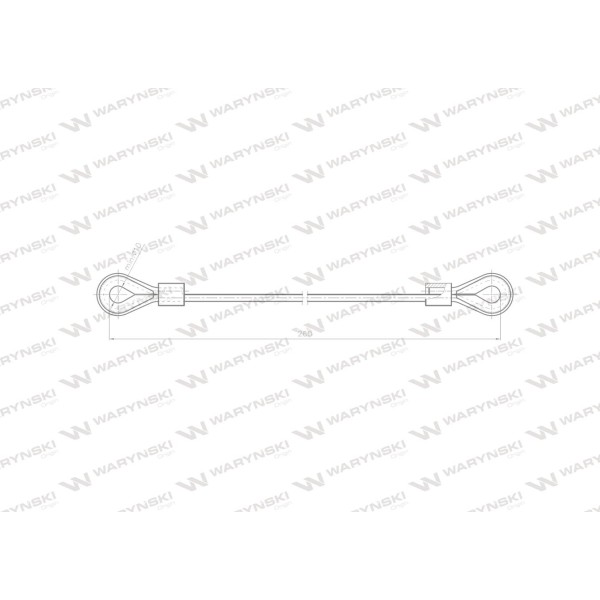 Linka - Zaciąg L-260mm 80231009 ZETOR L02880103 | Exvi