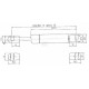 Sprężyna gazowa L255 mm 175N Stabilus CA533394 | Exvi