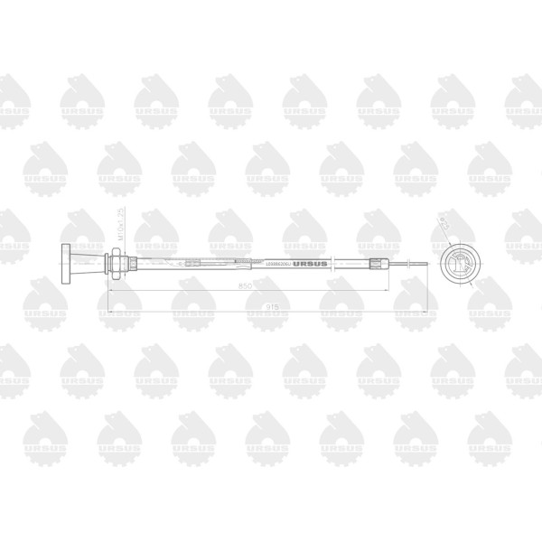 Linka - Gaszenie silnika L-915mm L03886206U | Exvi
