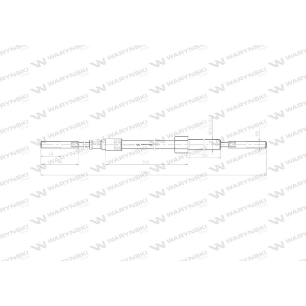 Linka - SprzęgłoL-1060mm/750mm 69112105 L07881003 | Exvi