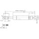 Sprężyna gazowa L256 mm 240N Stabilus CA595896 | Exvi