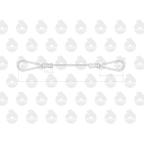 Linka - Maska L-1335mm 4236105 C-330 L08884001U | Exvi