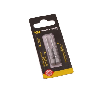 Końcówki wkrętakowe bity T10 50mm Waryński WMA118 | Exvi