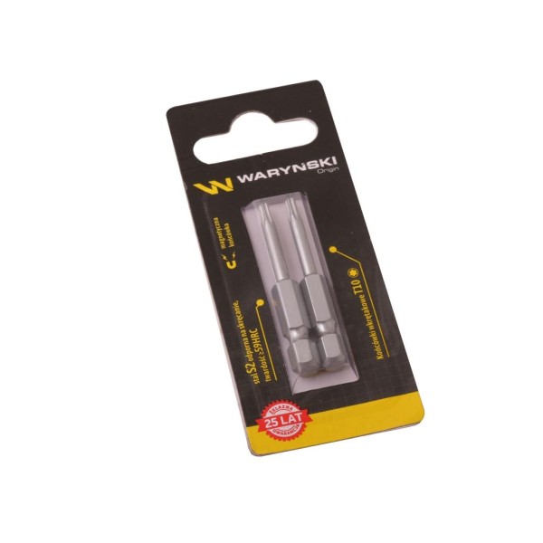 Końcówki wkrętakowe bity T10 50mm Waryński WMA118 | Exvi