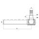 Końcówka drążka kierowniczego SHP125KR | Exvi