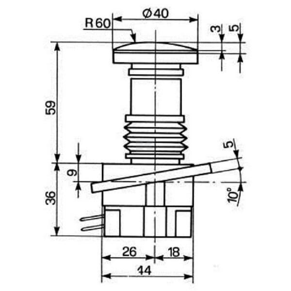 Przełącznik nożny, Dual Power MT-Cobo 16182000 | Exvi