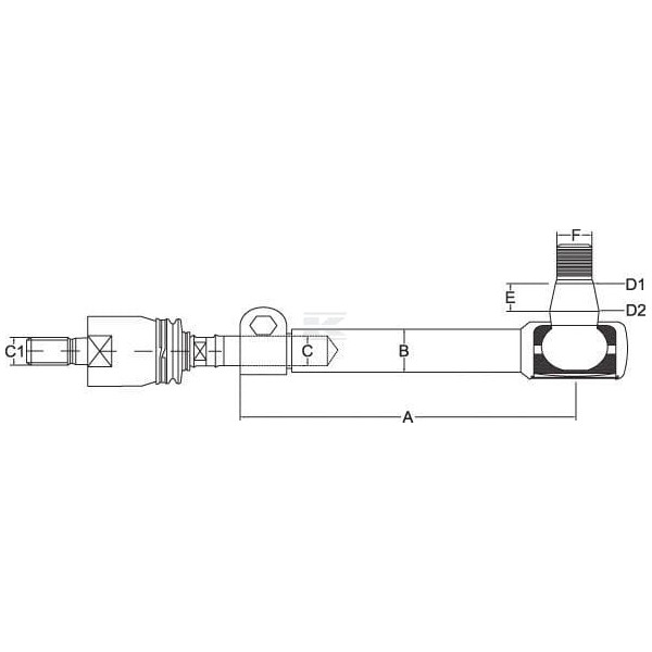 Końcówka drążka SHP143KR | Exvi