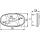Lampa tylna zespolona 225x122mm, lewa 2VP343640051 | Exvi