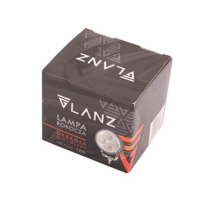 Lampa robocza okrągła mini 12W 4 LED GLANZ L0117G | Exvi