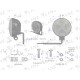 Lampa robocza okrągła mini 12W 4 LED GLANZ L0117G | Exvi
