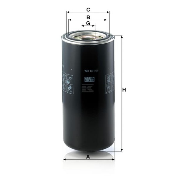 Filtr wymienny oleju hydr. WD13145 | Exvi
