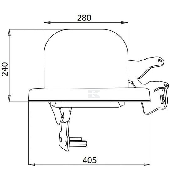 Siedzenie pasażera, pasuje do John Deere LVB25717N | Exvi