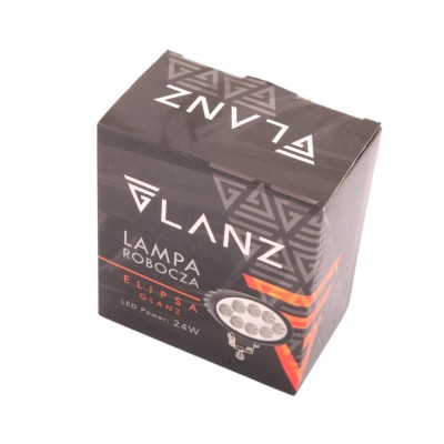 Lampa robocza elipsa 24W 8 LED GLANZ L0109G | Exvi