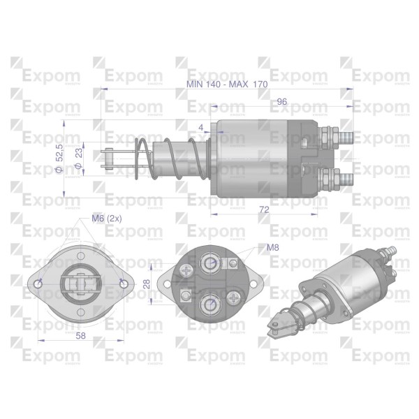 Wyłącznik ( włącznik) rozrusznika R5 C-328 9950010EX | Exvi