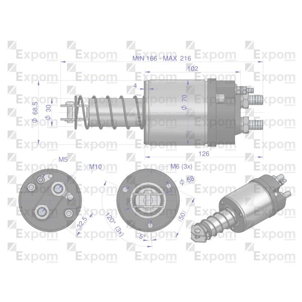 Wyłącznik ( włącznik) rozrusznika CT2123708800EX | Exvi