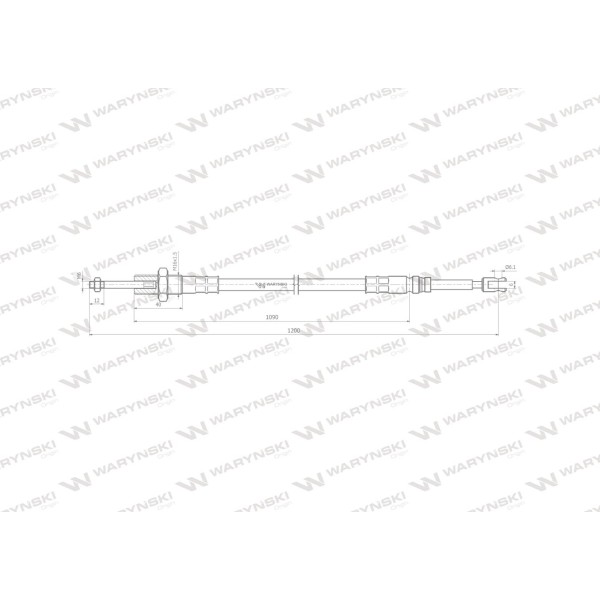 Linka do sterowania rozdzielaczem na widełki L1200W | Exvi