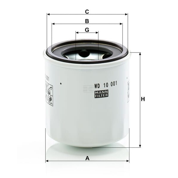 Filtr hydrauliczny WD10001X | Exvi