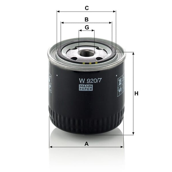 Filtr oleju W9207 | Exvi
