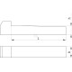 Klin wpuszczany Kramp, 14 x 9 x 70 mm 688714970 | Exvi