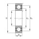 Łożysko kulkowe zwykłe 50x110x27 mm INA/FAG 63102RS | Exvi
