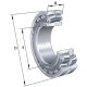 Łożysko baryłkowe samonastawne 70x125x31 mm 22214E1 | Exvi