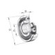 Łożysko kulkowe zwykłe 35x80x21 mm INA/FAG 6307RSC3 | Exvi