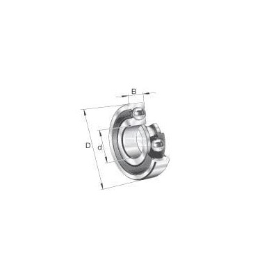 Łożysko kulkowe zwykłe 35x80x21 mm INA/FAG 6307RSC3 | Exvi