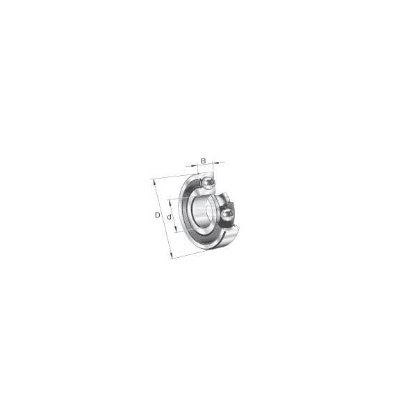 Łożysko kulkowe zwykłe 35x80x21 mm INA/FAG 6307RSC3 | Exvi