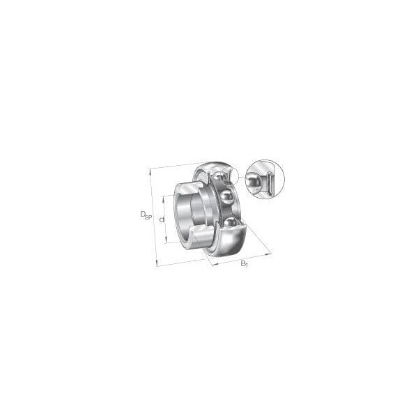 Wkład łożyska 20x47x14 mm INA/FAG RAE20NPPB | Exvi