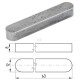 Wpust pryzmatyczny Kramp, 12 x 8 x 63 mm 688512863 | Exvi