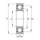 Łożysko kulkowe zwykłe 20x47x14 mm INA/FAG 6204ZZ | Exvi