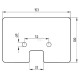 Łopatka gumowa podajnika 100x153 mm 0006054501N | Exvi