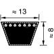 Pas klinowy Optibelt, A61 13x1550 VB131550 | Exvi