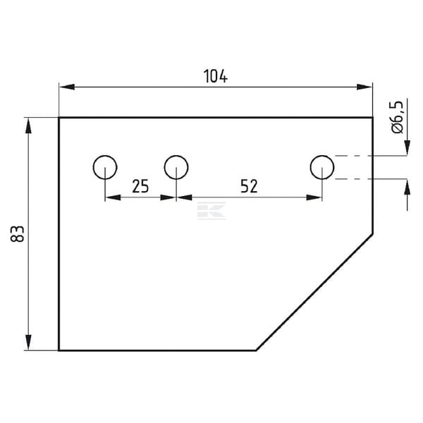 Stalka prowadnicy kosy 3 mm 3025611219 | Exvi