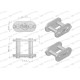 Zamek łańcucha prosta płytka Z16B-1 (R1 1) Z16B1-P | Exvi